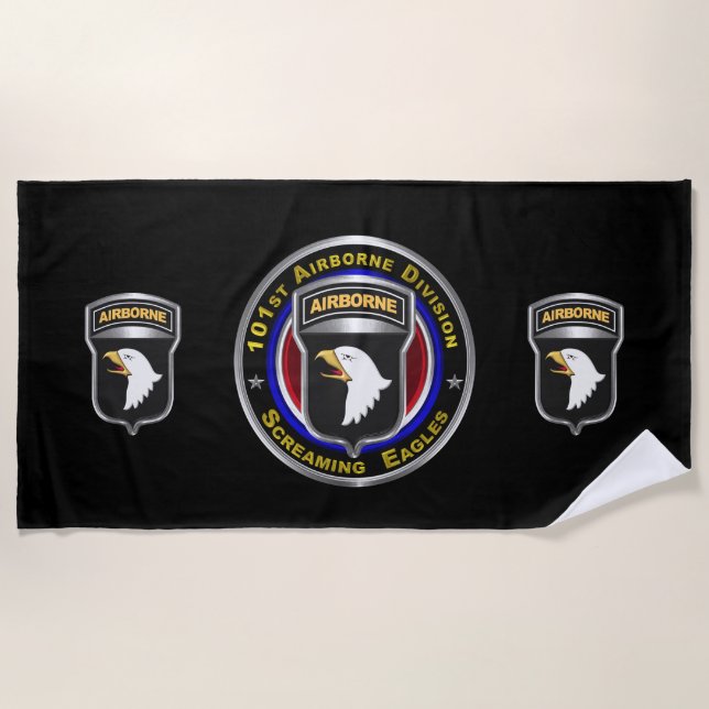 Serviette De Plage 101e division aéroportée “Air Assault Ranger"  (Devant)