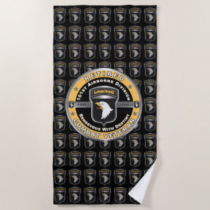 Serviette De Plage 101st Airborne Division Retraité