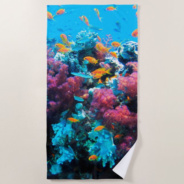 Serviette de plage 15 sous-marine (Devant)