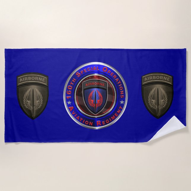 Serviette De Plage 160th Special Operations Aviation NIGHT STALKERS   (Devant)