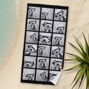 Serviette De Plage 18 Collage de photos - Grille empilée moderne