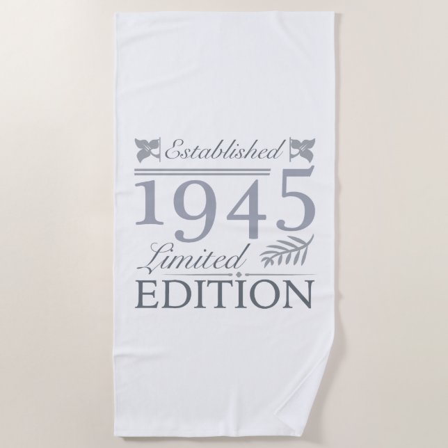 Serviette De Plage 1945 Limited Edition 80e anniversaire (Devant)