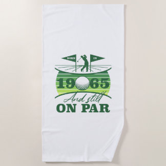 Serviette De Plage 1965 60e anniversaire Humour de golf