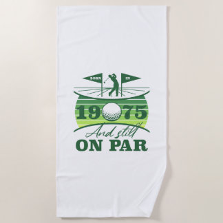 Serviette De Plage 1975 50e anniversaire Humour de golf