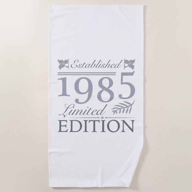 Serviette De Plage 1985 Limited Edition 40e anniversaire (Devant)