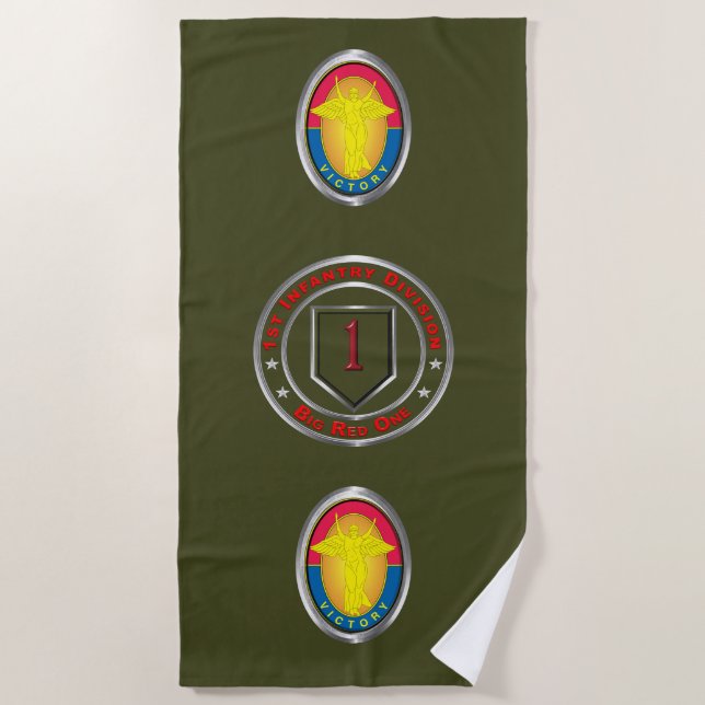 Serviette De Plage 1re division d'infanterie  (Devant)