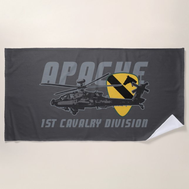 Serviette De Plage 1st Cavalry Division | Attack Helicopter (Devant)