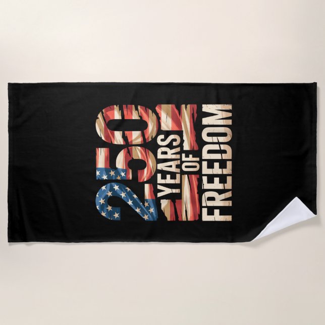 Serviette De Plage 250 Ans de liberté (Devant)