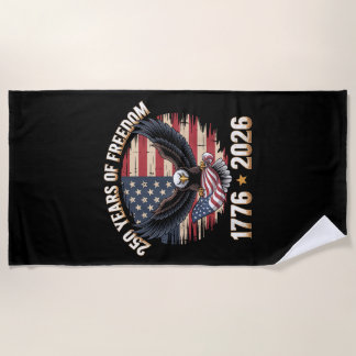 Serviette De Plage 250 Years American 250th Anniversary US USA Flag 4