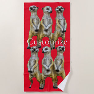 Serviette De Plage 3 Meerkats debats Thunder_Cove