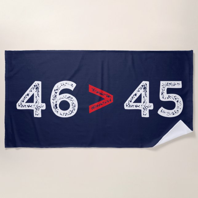 Serviette De Plage 46 > 45 - Trump Lost Biden Won I (Devant)