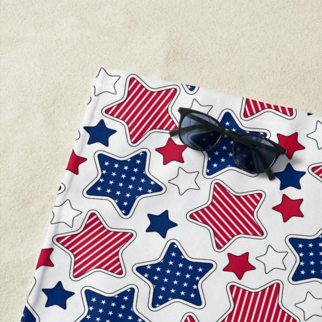 Serviette De Plage 4 juillet Beach (En situation)