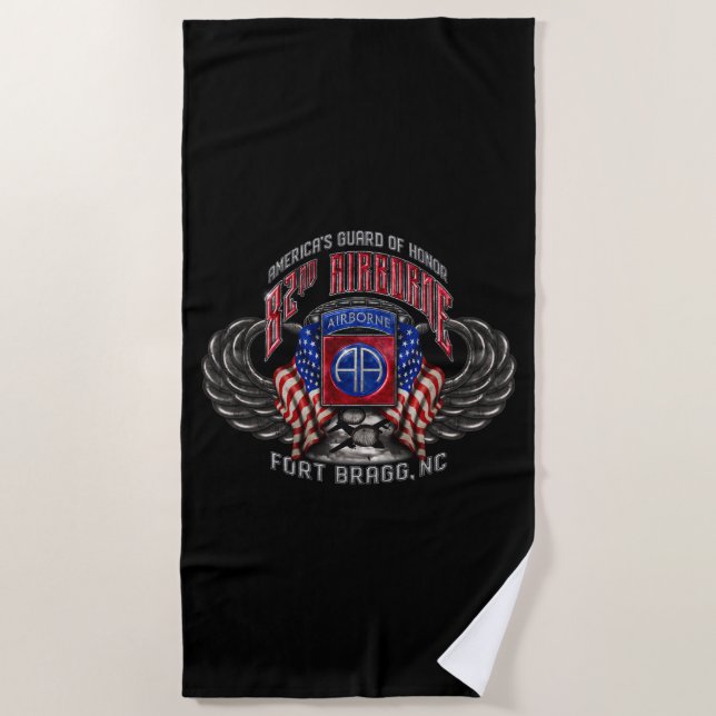 Serviette De Plage 82e fort aéroporté Bragg (Devant)