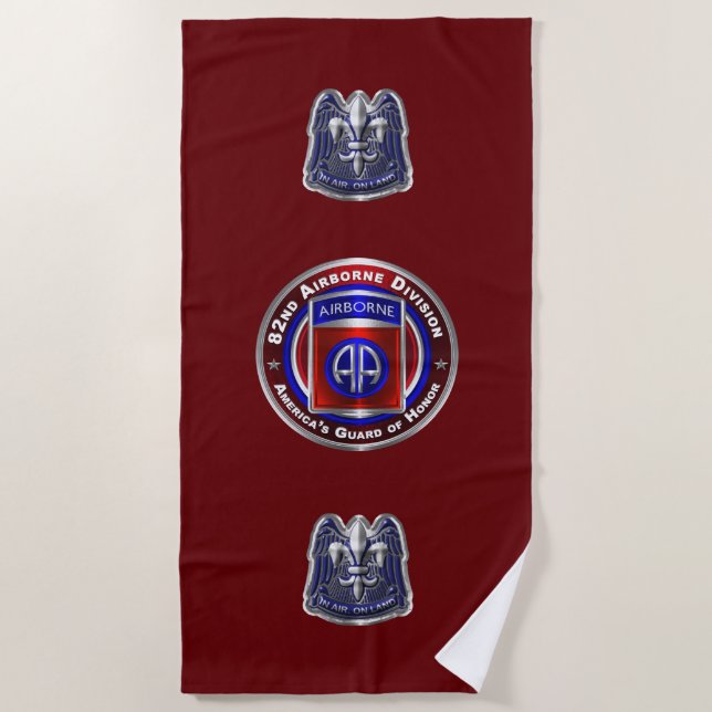 Serviette De Plage 82ème division aéroportée  (Devant)
