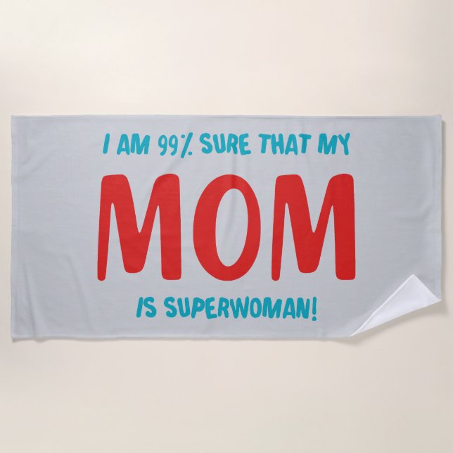 Serviette De Plage 99% Superwoman (Devant)