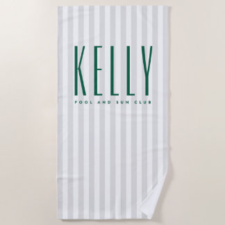 Serviette de plage à nom personnalisé - Résort