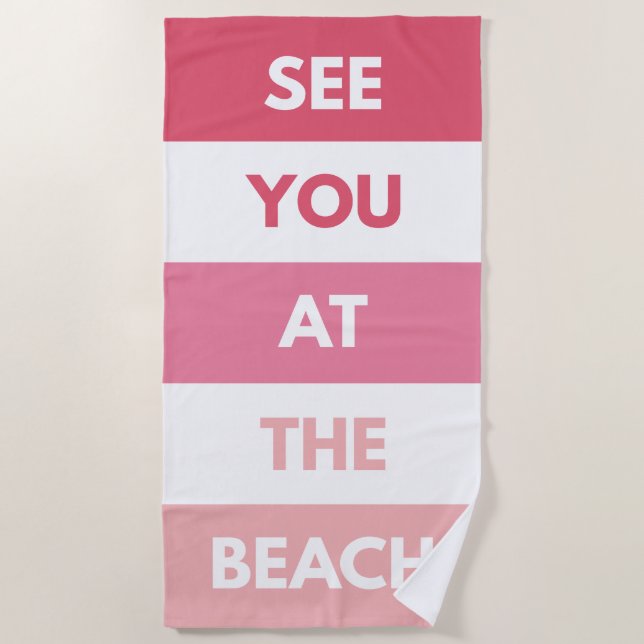 Serviette De Plage A Voir À La Plage (Devant)