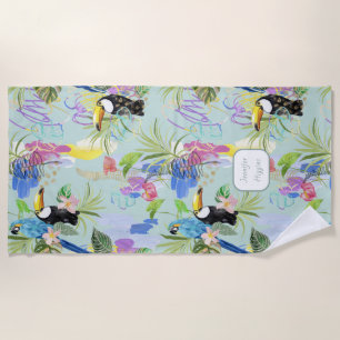 Serviette De Plage Abstractions tropicales