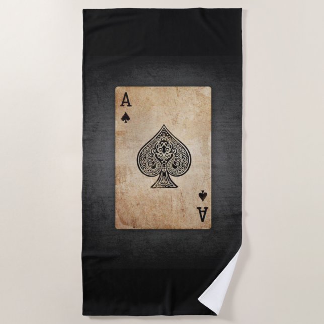 Serviette De Plage Ace of spades (Devant)