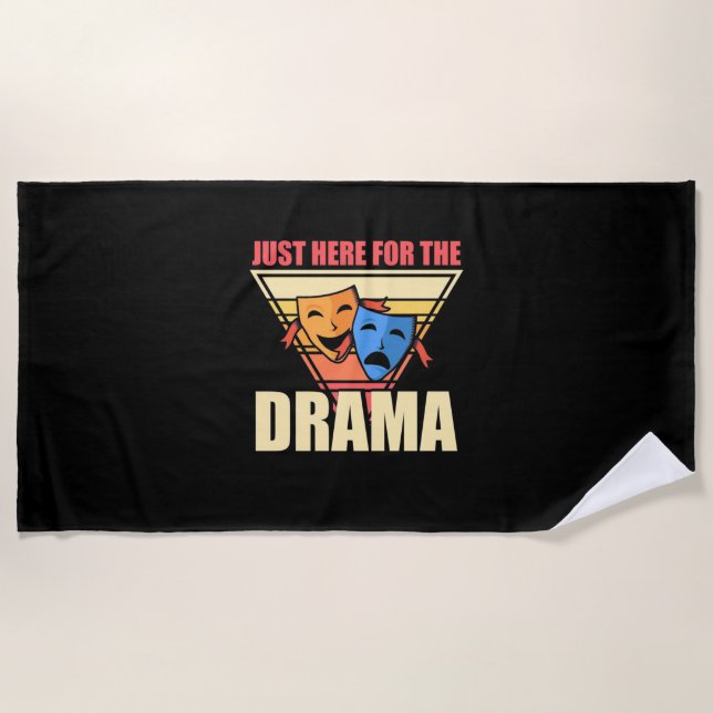Serviette De Plage Acteur Juste Ici Pour Le Drame (Devant)