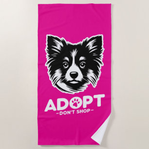 Serviette De Plage Adoptez, n'achetez pas 3