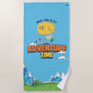 Serviette De Plage Adventure Time Jake flottant avec Finn