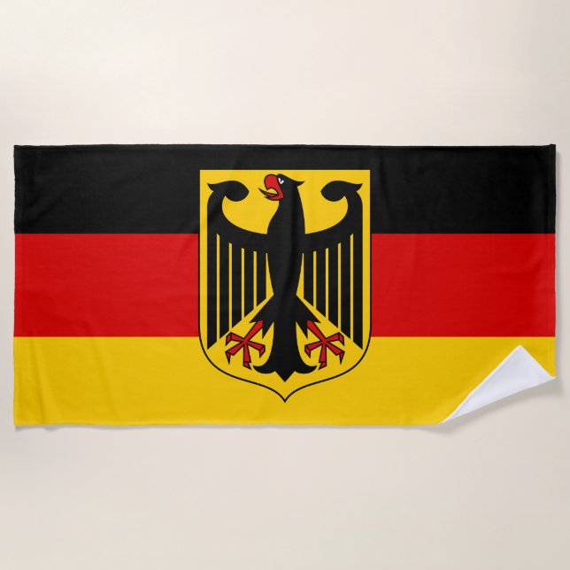 Serviette De Plage Afficher vos couleurs - Allemagne (Devant)