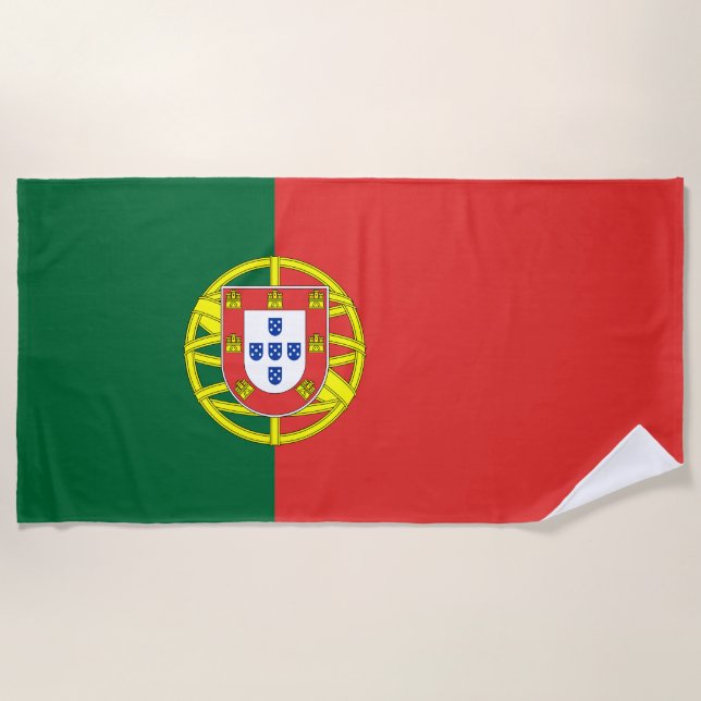 Serviette De Plage Afficher vos couleurs - Portugal (Devant)