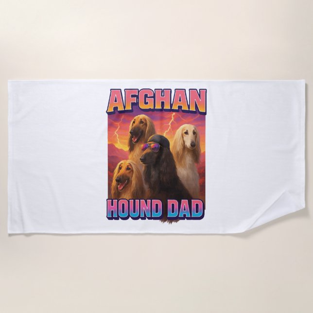 Serviette De Plage Afghan Hound (Devant)