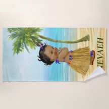 Serviette de plage afro-américaine