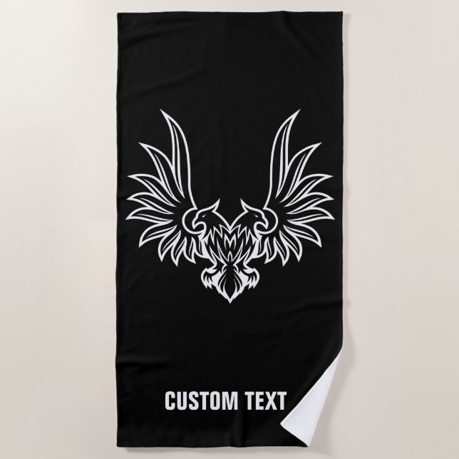 Serviette De Plage Aigle à deux têtes (Devant)