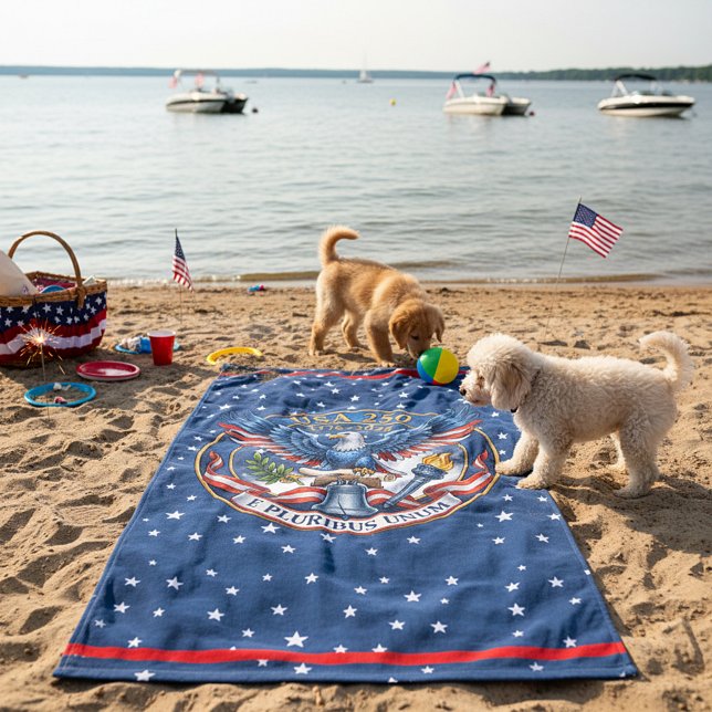 Serviette De Plage Aigle USA 250 (Créateur téléchargé)