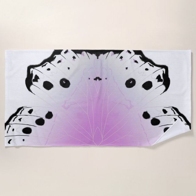 Serviette De Plage Aile à papillon - Mère de l'oreiller à perle (Devant)