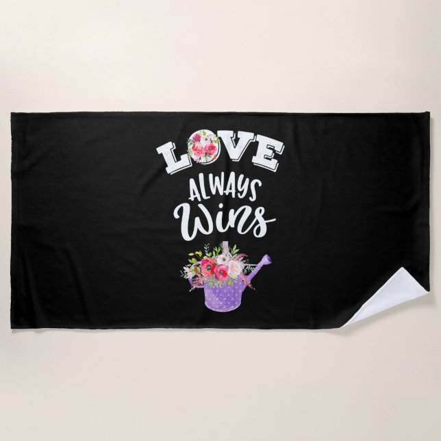 Serviette De Plage  | Aimer toujours gagner (Devant)