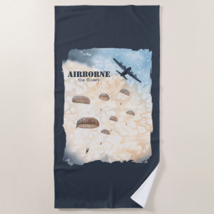 Serviette De Plage Airborne Les Parachutistes Les Plus Beaux Jump Per