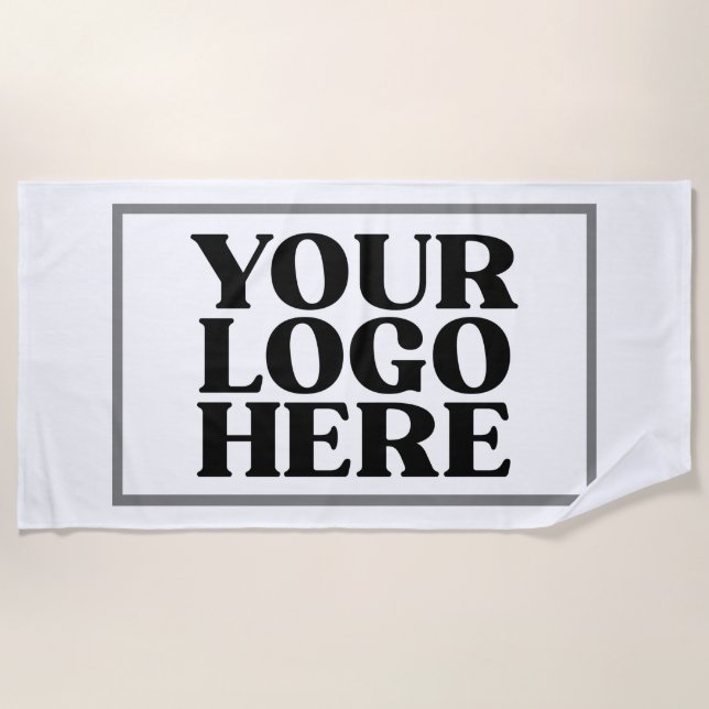 Serviette De Plage Ajouter Votre Logo Promotional Beach Towel (Devant)