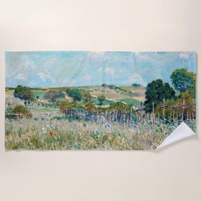 Serviette De Plage Alfred Sisley - Le pré (Devant)