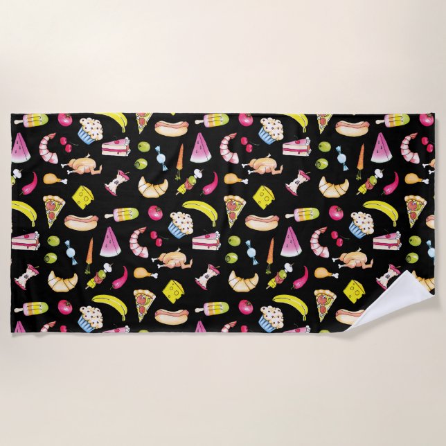 Serviette De Plage Alimentation (Devant)