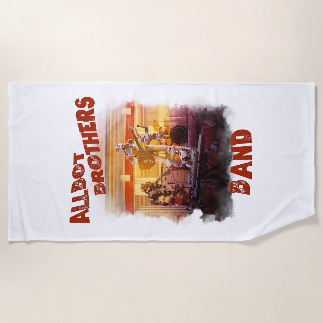 Serviette De Plage Allbot Brothers Band / Bob's Saucer Repair (Devant)