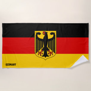 Serviette De Plage Allemagne Drapeau splendide patriotique