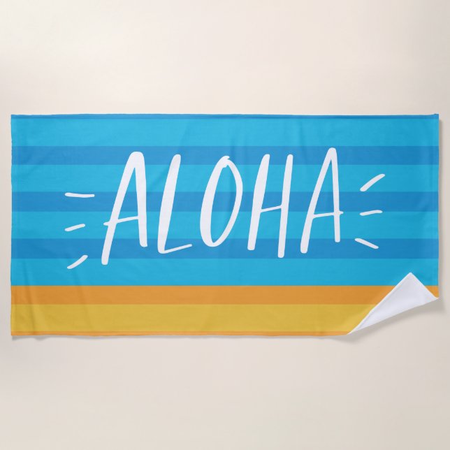 Serviette De Plage Aloha (Devant)