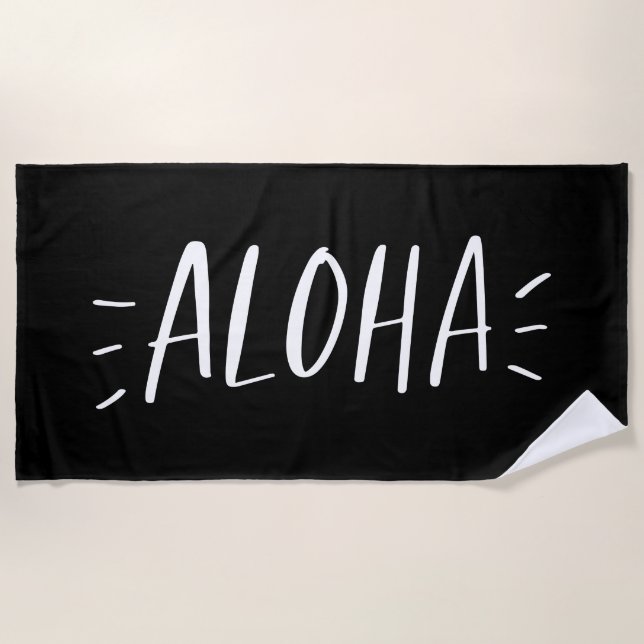 Serviette De Plage Aloha (Devant)