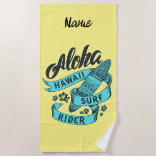 Serviette De Plage Aloha Hawaii Surf Rider Thunder_Cove
