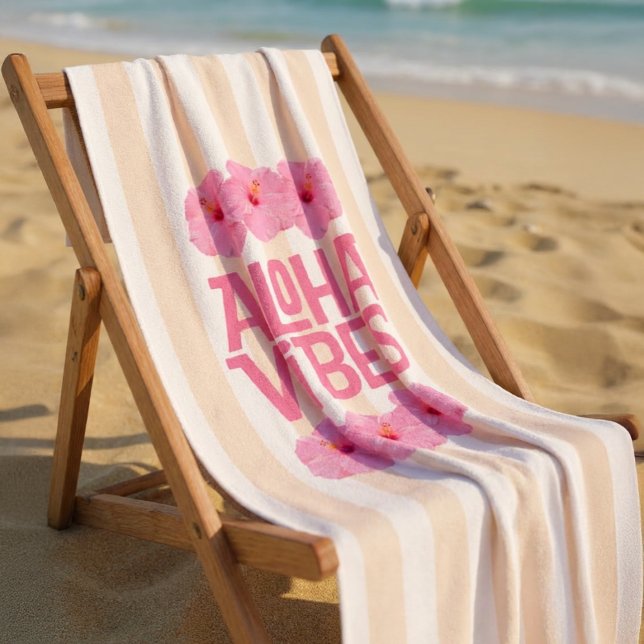 Serviette de plage Aloha Vibes (Créateur téléchargé)