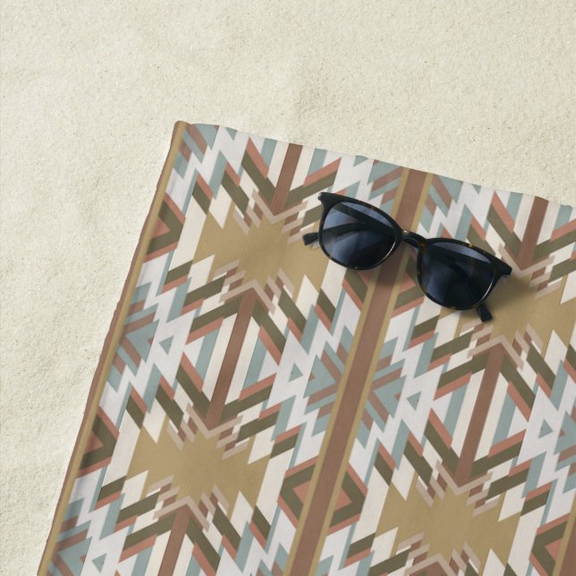 Serviette De Plage American Southwest Desert Colors Inspired Design (En situation)