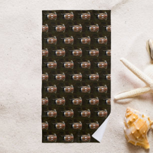 Serviette De Plage American Wigeon Duck on Water Motif