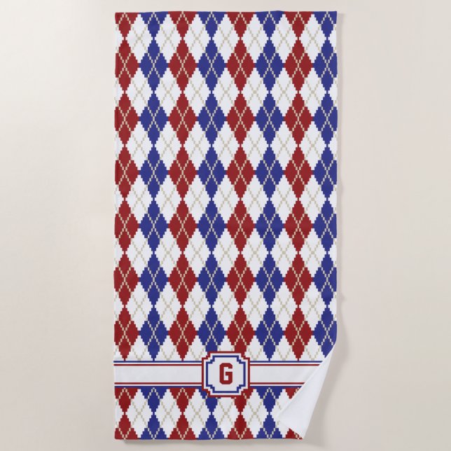 Serviette De Plage Américana Jacquard Beach Towel (Devant)