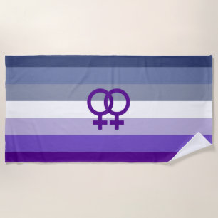 Serviette De Plage Amour Lesbien Butch Fierté WLW