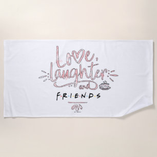 Serviette De Plage Amour, rire et FRIENDS™