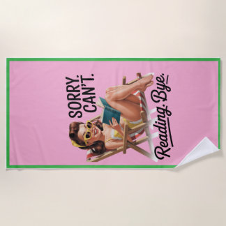 Serviette de plage amusante pour lecteurs